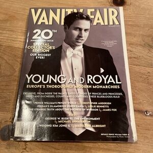 Vanity Fair 20th Anniversary 2003 Collector. Prince William Turns 21 No Label